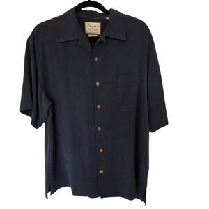 Pussers Product of Tortola Mens Tropical Embroidered Collector Silk Short Sleeve